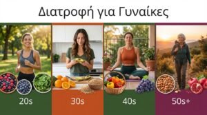 Διατροφή για Γυναίκες: Θρεπτικές Ανάγκες ανά Δεκαετία Ζωής (20s, 30s, 40s, 50s+)