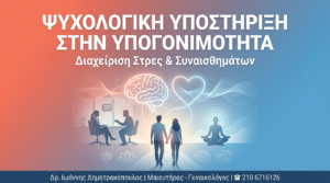 Ψυχολογική Υποστήριξη στην Υπογονιμότητα: Διαχείριση Στρες