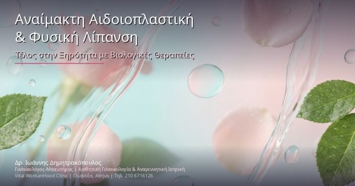 Αναίμακτη Αιδοιοπλαστική & Φυσική Λίπανση: Τέλος στην Ξηρότητα με Βιολογικές Θεραπείες