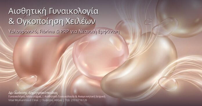 Αισθητική Γυναικολογία & Ογκοποίηση Χειλέων: Υαλουρονικό, Fibrina & PRP για Νεανική Εμφάνιση