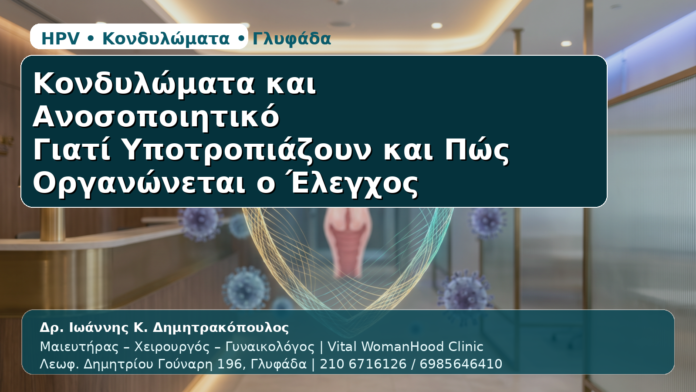 Κονδυλώματα & Ανοσοποιητικό - Δρ. Ιωάννης Κ. Δημητρακόπουλος | Μαιευτήρας – Χειρουργός – Γυναικολόγος | Vital WomanHood Clinic | 210 6716126 / 6985646410