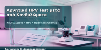 Αρνητικό HPV Test μετά από Κονδυλώματα - Δρ. Ιωάννης Κ. Δημητρακόπουλος