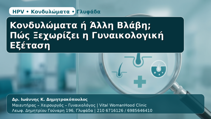 Κονδυλώματα ή Άλλη Βλάβη; - Δρ. Ιωάννης Κ. Δημητρακόπουλος | Μαιευτήρας – Χειρουργός – Γυναικολόγος | Vital WomanHood Clinic | 210 6716126 / 6985646410