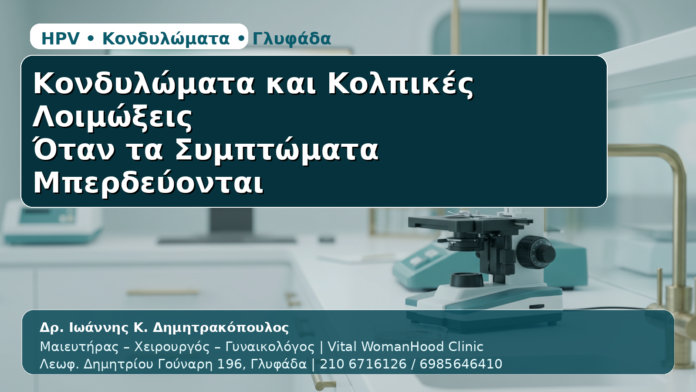 Κονδυλώματα & Κολπικές Λοιμώξεις - Δρ. Ιωάννης Κ. Δημητρακόπουλος | Μαιευτήρας – Χειρουργός – Γυναικολόγος | Vital WomanHood Clinic | 210 6716126 / 6985646410