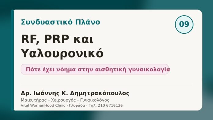 Συνδυαστικό Πλάνο RF, PRP και Υαλουρονικού