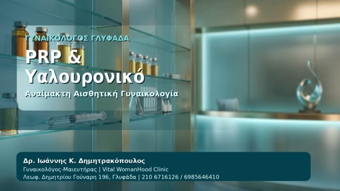 PRP & Υαλουρονικό - Γυναικολόγος Γλυφάδα: Αναίμακτη Αιδοιοπλαστική με PRP ή Υαλουρονικό — Συνδυαστικές Θεραπείες από τον Δρ. Ιωάννη Κ. Δημητρακόπουλο, Γυναικολόγο-Μαιευτήρα στη Γλυφάδα