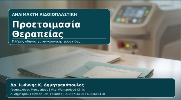 Προετοιμασία Θεραπείας - Γυναικολόγος Γλυφάδα: Αναίμακτη Αιδοιοπλαστική — Πλήρης Οδηγός Προετοιμασίας πριν τη Θεραπεία από τον Δρ. Ιωάννη Κ. Δημητρακόπουλο, Γυναικολόγο-Μαιευτήρα στη Γλυφάδα