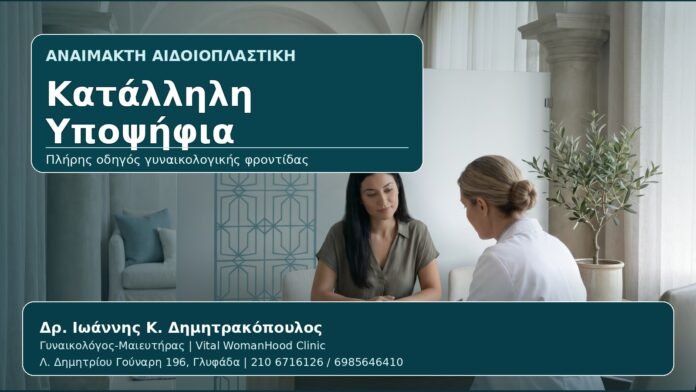 Κατάλληλη Υποψήφια - Γυναικολόγος Γλυφάδα: Αναίμακτη Αιδοιοπλαστική — Ποια Γυναίκα Είναι Κατάλληλη Υποψήφια; από τον Δρ. Ιωάννη Κ. Δημητρακόπουλο, Γυναικολόγο-Μαιευτήρα στη Γλυφάδα