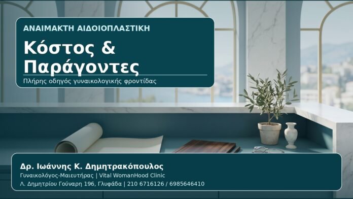 Κόστος & Παράγοντες - Γυναικολόγος Γλυφάδα: Αναίμακτη Αιδοιοπλαστική — Κόστος, Παράγοντες και Τι Περιλαμβάνει το Ραντεβού από τον Δρ. Ιωάννη Κ. Δημητρακόπουλο, Γυναικολόγο-Μαιευτήρα στη Γλυφάδα