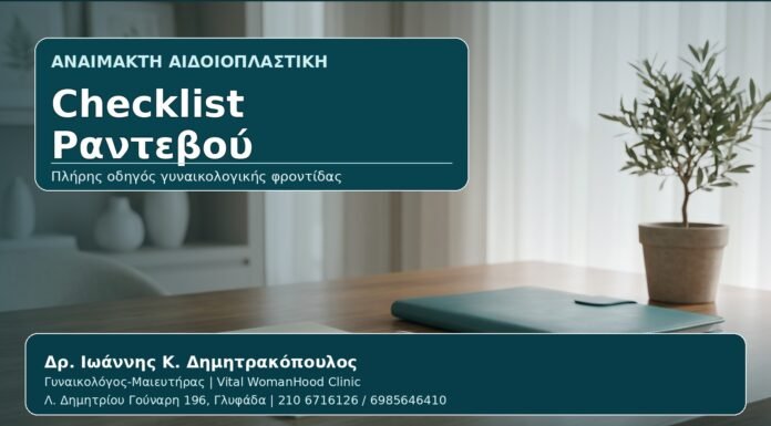 Checklist Ραντεβού - Γυναικολόγος Γλυφάδα: Αναίμακτη Αιδοιοπλαστική — Checklist Ερωτήσεων για το Ραντεβού σας από τον Δρ. Ιωάννη Κ. Δημητρακόπουλο, Γυναικολόγο-Μαιευτήρα στη Γλυφάδα