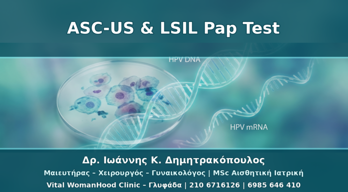 ASC-US και LSIL στο Pap Test: Πώς Συνδέονται με HPV Typing και mRNA HPV Test