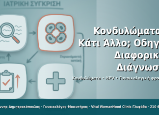 Κονδυλώματα ή Κάτι Άλλο; Οδηγός Διαφορικής Διάγνωσης - Δρ. Ιωάννης Δημητρακόπουλος · Γυναικολόγος–Μαιευτήρας · Vital WomanHood Clinic Γλυφάδα · 210 6716126