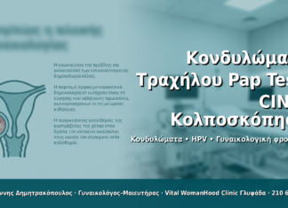 Κονδυλώματα Τραχήλου: Pap Test, CIN & Κολποσκόπηση - Δρ. Ιωάννης Δημητρακόπουλος · Γυναικολόγος–Μαιευτήρας · Vital WomanHood Clinic Γλυφάδα · 210 6716126