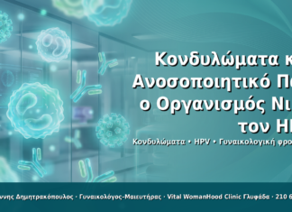 Κονδυλώματα και Ανοσοποιητικό: Γιατί ο Οργανισμός Κάποιες Φορές Τα Νικά Μόνος Του Κονδυλώματα και Ανοσοποιητικό: Πώς ο Οργανισμός Νικά τον HPV - Δρ. Ιωάννης Δημητρακόπουλος · Γυναικολόγος–Μαιευτήρας · Vital WomanHood Clinic Γλυφάδα · 210 6716126