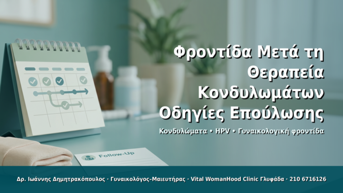 Φροντίδα Μετά τη Θεραπεία Κονδυλωμάτων: Οδηγίες Επούλωσης Φροντίδα Μετά τη Θεραπεία Κονδυλωμάτων: Οδηγίες Επούλωσης - Δρ. Ιωάννης Δημητρακόπουλος · Γυναικολόγος–Μαιευτήρας · Vital WomanHood Clinic Γλυφάδα · 210 6716126