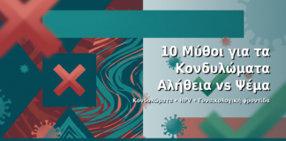 10 Μύθοι για τα Κονδυλώματα — Αλήθεια vs Ψέμα - Δρ. Ιωάννης Δημητρακόπουλος · Γυναικολόγος–Μαιευτήρας · Vital WomanHood Clinic Γλυφάδα · 210 6716126