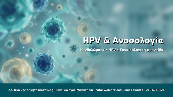 HPV & Ανοσολογία HPV & Ανοσολογία - Δρ. Ιωάννης Δημητρακόπουλος · Γυναικολόγος–Μαιευτήρας · Vital WomanHood Clinic Γλυφάδα · 210 6716126