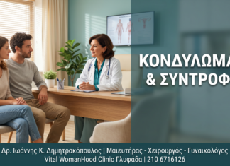 Γυναικολόγος Γλυφάδα: Κονδυλώματα & Σύντροφος: Πρωτόκολλο Ελέγχου & Επικοινωνίας — Δρ. Δημητρακόπουλος Γλυφάδα
