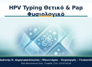 HPV Typing με Φυσιολογικό Pap Test αλλά Θετικό High-Risk HPV HPV Typing Θετικό & Pap Φυσιολογικό - Δρ. Ιωάννης Κ. Δημητρακόπουλος