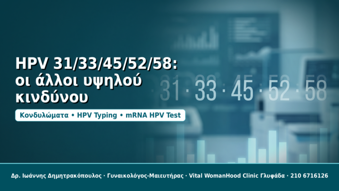 HPV 31/33/45/52/58: οι άλλοι υψηλού κινδύνου - Δρ. Ιωάννης Δημητρακόπουλος