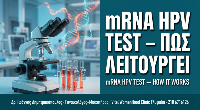 mRNA HPV Test: Πώς Λειτουργεί & Πότε Δίνει την Πιο Ακριβή Εικόνα — Δρ. Δημητρακόπουλος Γλυφάδα