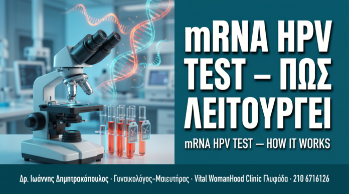 mRNA HPV Test: Πώς Λειτουργεί & Πότε Δίνει την Πιο Ακριβή Εικόνα — Δρ. Δημητρακόπουλος Γλυφάδα
