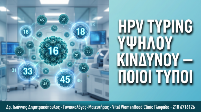 HPV Typing Υψηλού Κινδύνου: Ποιοι Τύποι Χρειάζονται Παρακολούθηση HPV Typing Υψηλού Κινδύνου: Ποιοι Τύποι Χρειάζονται Παρακολούθηση — Δρ. Δημητρακόπουλος Γλυφάδα