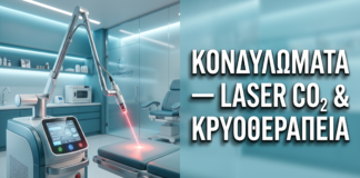 Κονδυλώματα: Θεραπεία με Laser CO₂ & Κρυοθεραπεία — Σύγκριση Μεθόδων — Δρ. Δημητρακόπουλος Γλυφάδα