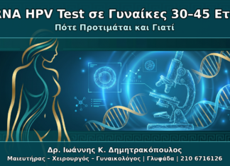 mRNA HPV Test σε Γυναίκες 30–45 Ετών - Δρ. Ιωάννης Κ. Δημητρακόπουλος Γυναικολόγος Γλυφάδα
