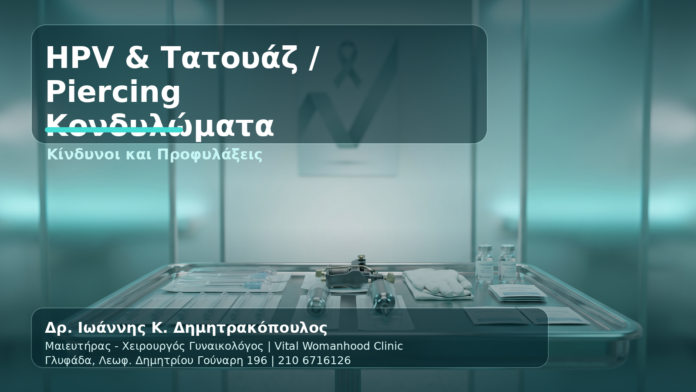 HPV, Κονδυλώματα και Τατουάζ/Piercing: Κίνδυνοι που Πρέπει να Γνωρίζετε - Δρ. Ιωάννης Κ. Δημητρακόπουλος