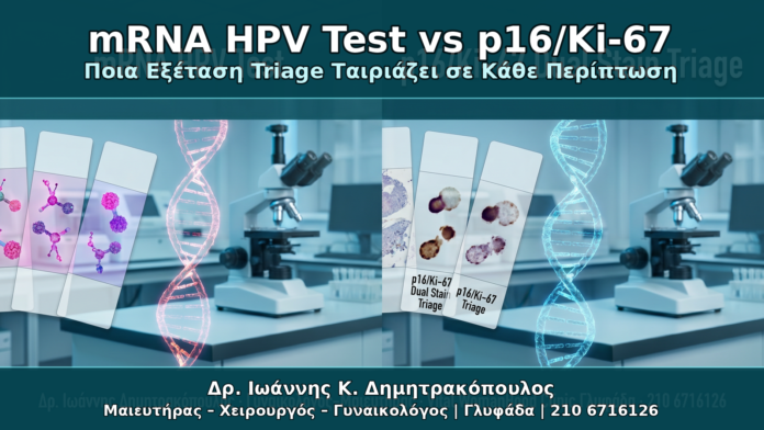 mRNA HPV Test vs p16/Ki-67 - Δρ. Ιωάννης Κ. Δημητρακόπουλος Γυναικολόγος Γλυφάδα