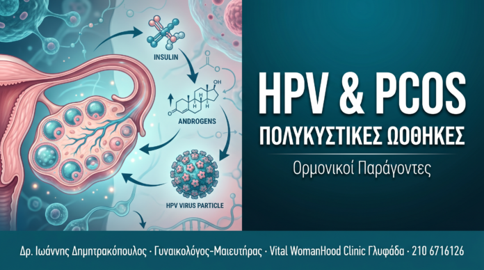 HPV & PCOS (Πολυκυστικές Ωοθήκες) — Ορμονικοί Παράγοντες & Συνύπαρξη