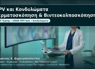 HPV και Κονδυλώματα: Ο ρόλος της Δερματοσκόπησης και της Βιντεοκολποσκόπησης - Δρ. Ιωάννης Κ. Δημητρακόπουλος, Γυναικολόγος Γλυφάδα