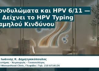 Γυναικολόγος Γλυφάδα: Κονδυλώματα και HPV 6/11 — Τι Δείχνει το HPV Typing Χαμηλού Κινδύνου