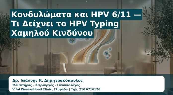 Γυναικολόγος Γλυφάδα: Κονδυλώματα και HPV 6/11 — Τι Δείχνει το HPV Typing Χαμηλού Κινδύνου