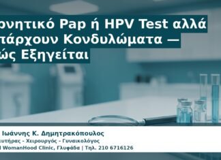 Γυναικολόγος Γλυφάδα: Αρνητικό Pap ή HPV Test αλλά Υπάρχουν Κονδυλώματα — Πώς Εξηγείται