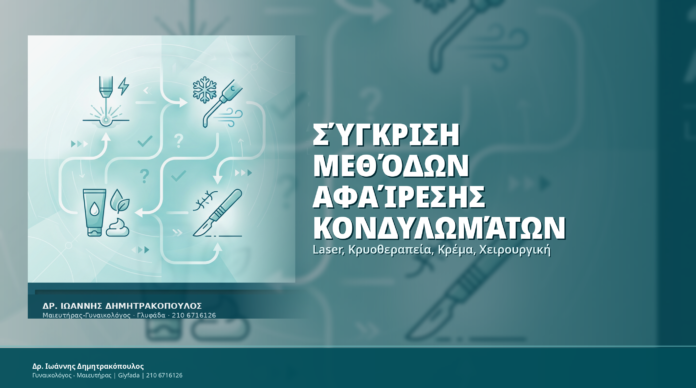 Σύγκριση Μεθόδων Αφαίρεσης Κονδυλωμάτων: Laser, Κρυοθεραπεία, Κρέμα, Χειρουργική