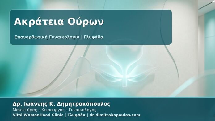 Γυναικολόγος Γλυφάδα: Επανορθωτική Γυναικολογία για Ακράτεια Ούρων - Από τη Διάγνωση στο Εξατομικευμένο Πλάνο
