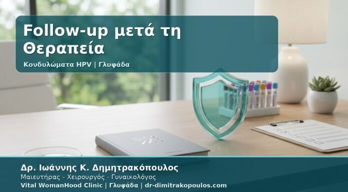 Γυναικολόγος Γλυφάδα: Follow-up μετά τη Θεραπεία Κονδυλωμάτων - Pap, HPV Typing, mRNA HPV Test και Πρόληψη Υποτροπής