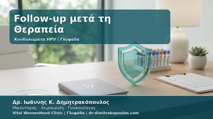 Γυναικολόγος Γλυφάδα: Follow-up μετά τη Θεραπεία Κονδυλωμάτων - Pap, HPV Typing, mRNA HPV Test και Πρόληψη Υποτροπής