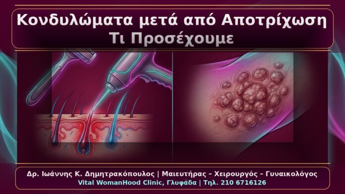 Κονδυλώματα μετά από Αποτρίχωση: Τι Προσέχουμε και Πώς Αποφεύγουμε τον Εκνευρισμό