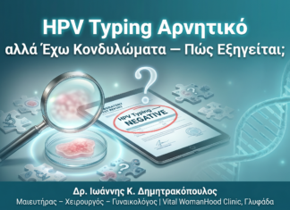 HPV Typing Αρνητικό Κονδυλώματα - Δρ. Ιωάννης Δημητρακόπουλος Γλυφάδα