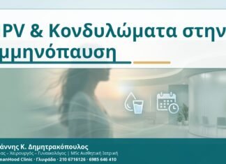 Κονδυλώματα στην εμμηνόπαυση: ξηρότητα, μικροτραυματισμοί και HPV follow-up HPV & Κονδυλώματα στην Εμμηνόπαυση - Δρ. Ιωάννης Κ. Δημητρακόπουλος