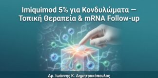 Imiquimod 5% για Κονδυλώματα — Τοπική Θεραπεία & mRNA Follow-up