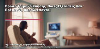 Πρώτο Τρίμηνο Κύησης: Ποιες Εξετάσεις Δεν Πρέπει να Παραλείπονται - Δρ. Ιωάννης Κ. Δημητρακόπουλος