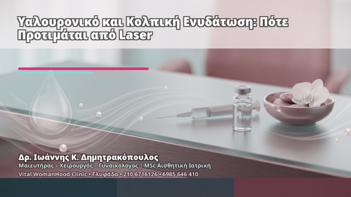 Υαλουρονικό και Κολπική Ενυδάτωση: Πότε Προτιμάται από Laser - Δρ. Ιωάννης Κ. Δημητρακόπουλος