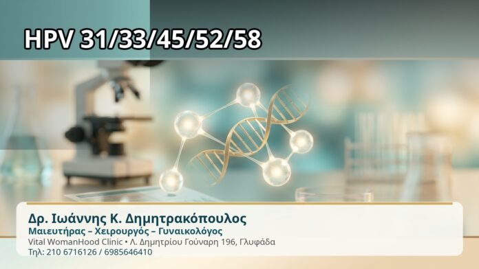 HPV 31/33/45/52/58 HPV 31/33/45/52/58 - Δρ. Ιωάννης Κ. Δημητρακόπουλος