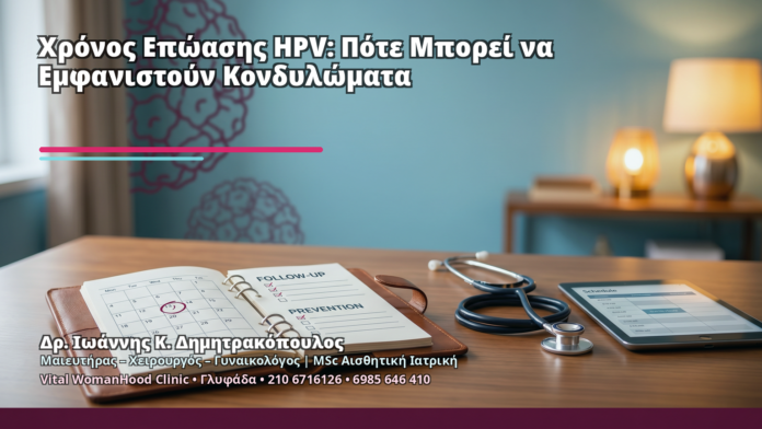 Χρόνος Επώασης HPV: Πότε Μπορεί να Εμφανιστούν Κονδυλώματα - Δρ. Ιωάννης Κ. Δημητρακόπουλος