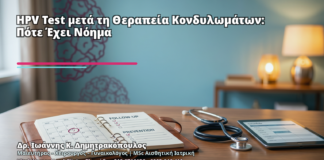 HPV Test μετά τη Θεραπεία Κονδυλωμάτων: Πότε Έχει Νόημα - Δρ. Ιωάννης Κ. Δημητρακόπουλος
