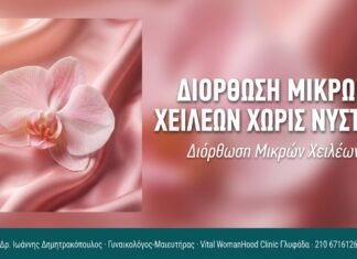 Διόρθωση Μικρών Χειλέων Χωρίς Νυστέρι Διόρθωση Μικρών Χειλέων Χωρίς Νυστέρι